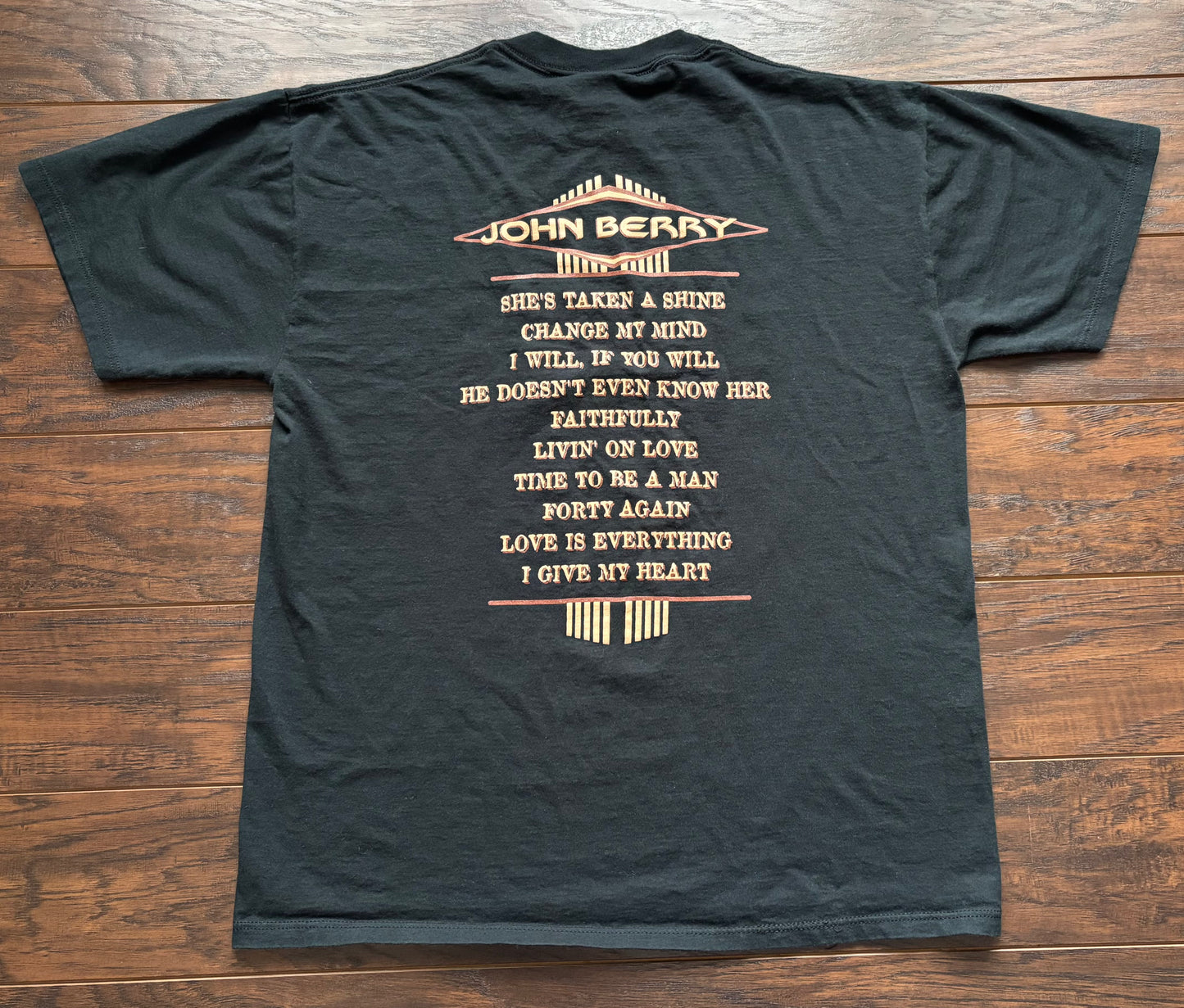 1996 Vintage Western John Berry Country Concert Tour T-Shirt | Made in USA