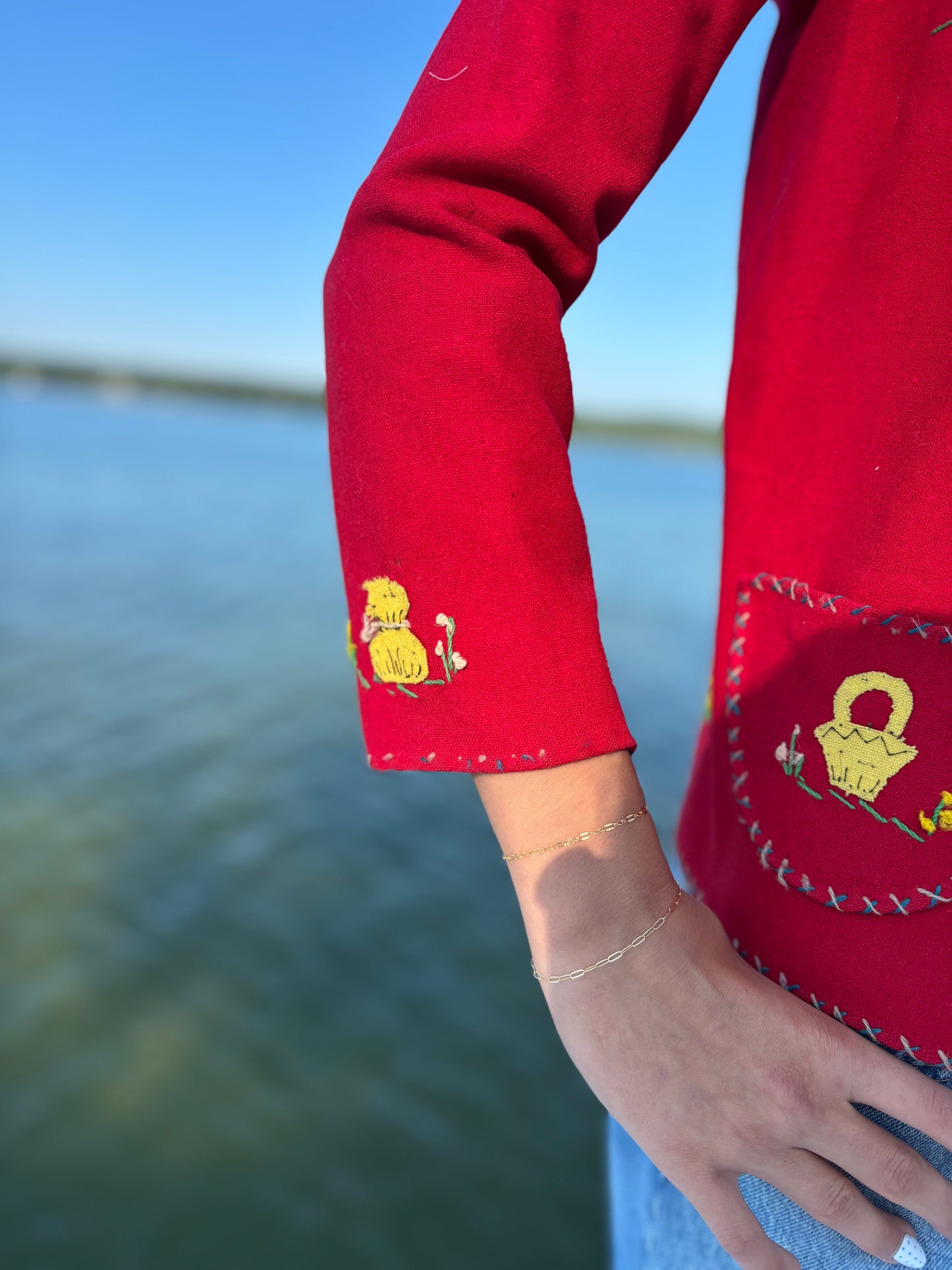 40’s Vintage 100% Wool Mexican Souvenir Embroidered Jacket | Marca Garcia Leal Monterrey, Mexico