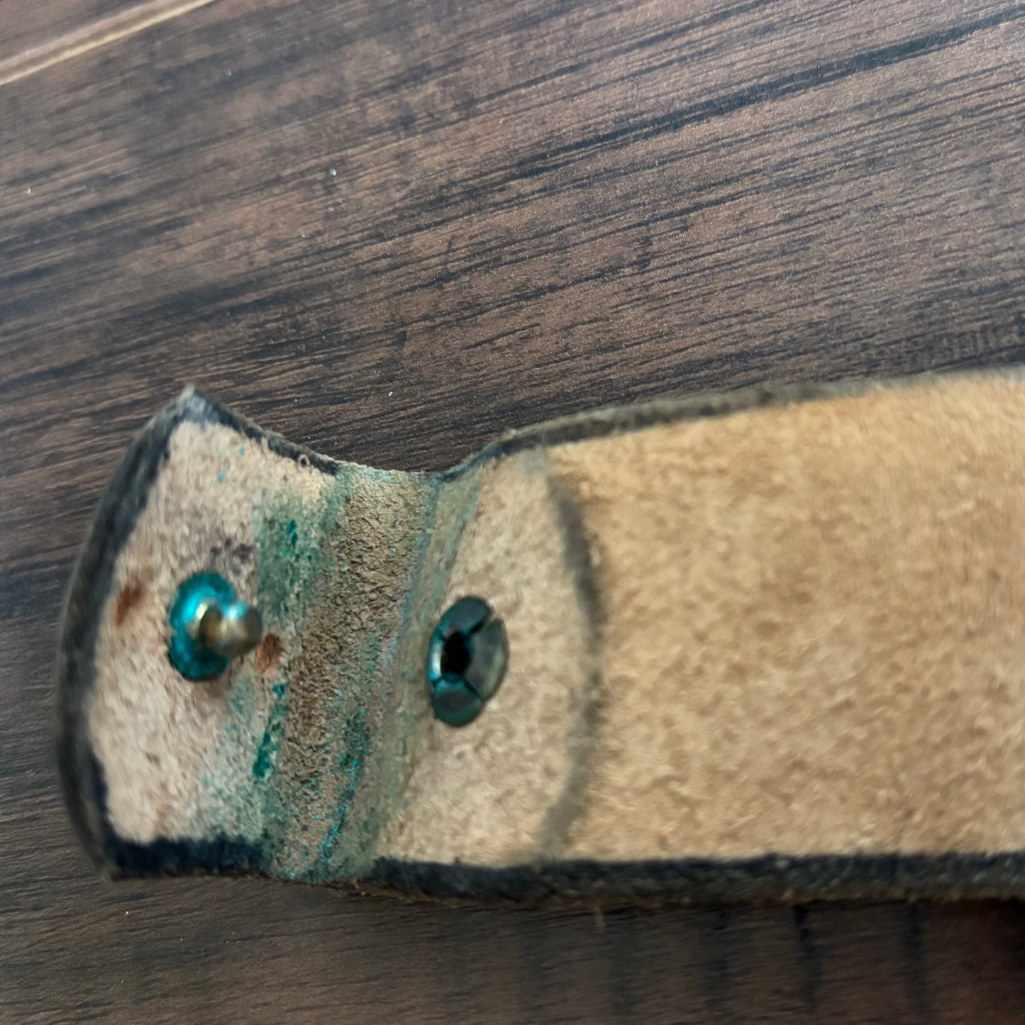 Vintage Western Tooled Leather Belt with Deer