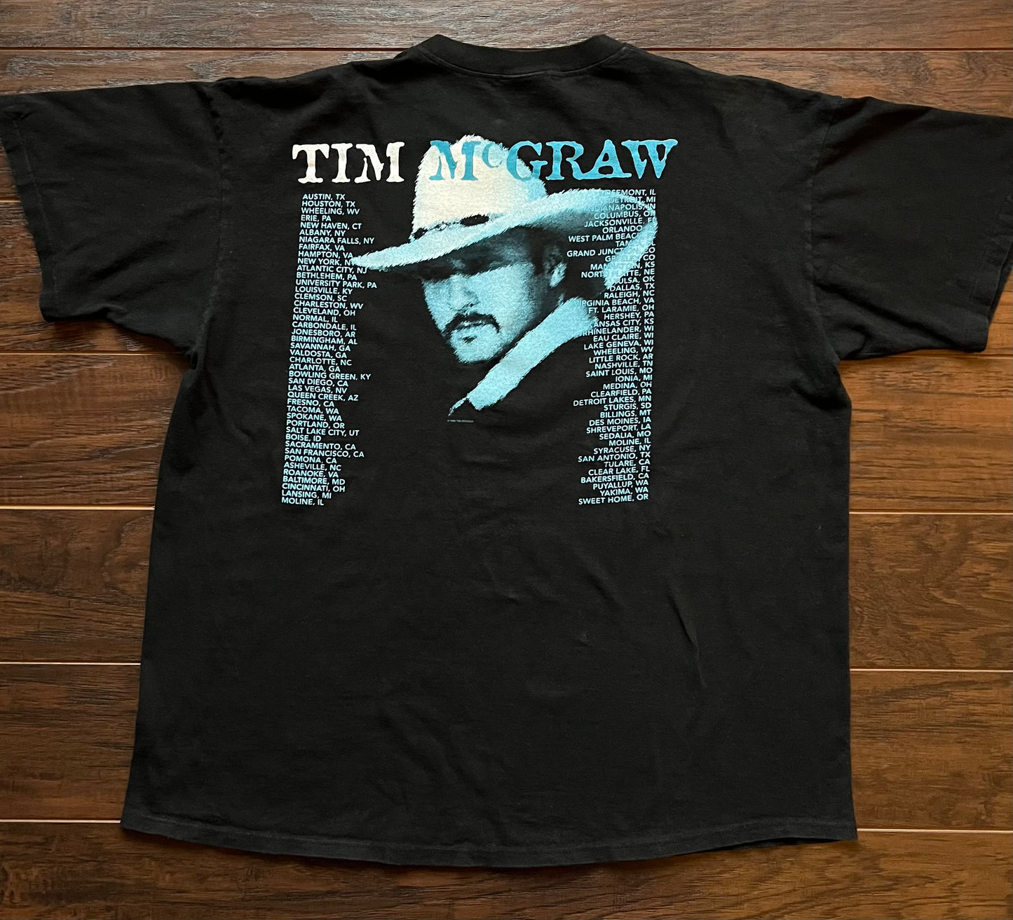 1996 Vintage Western Tim McGraw Country Concert Tour T-shirt