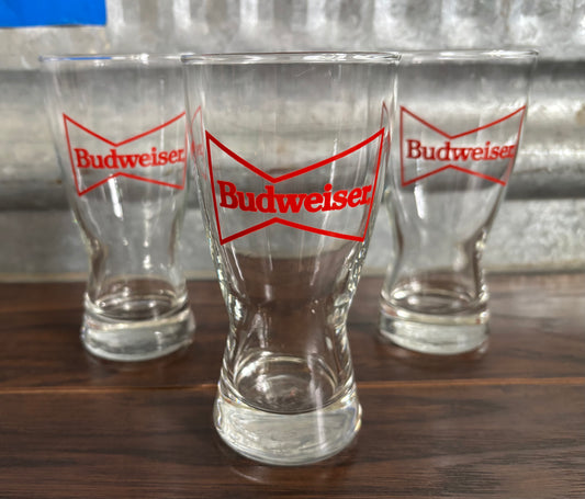 Vintage Set of 3 Beer Advertising Glasses