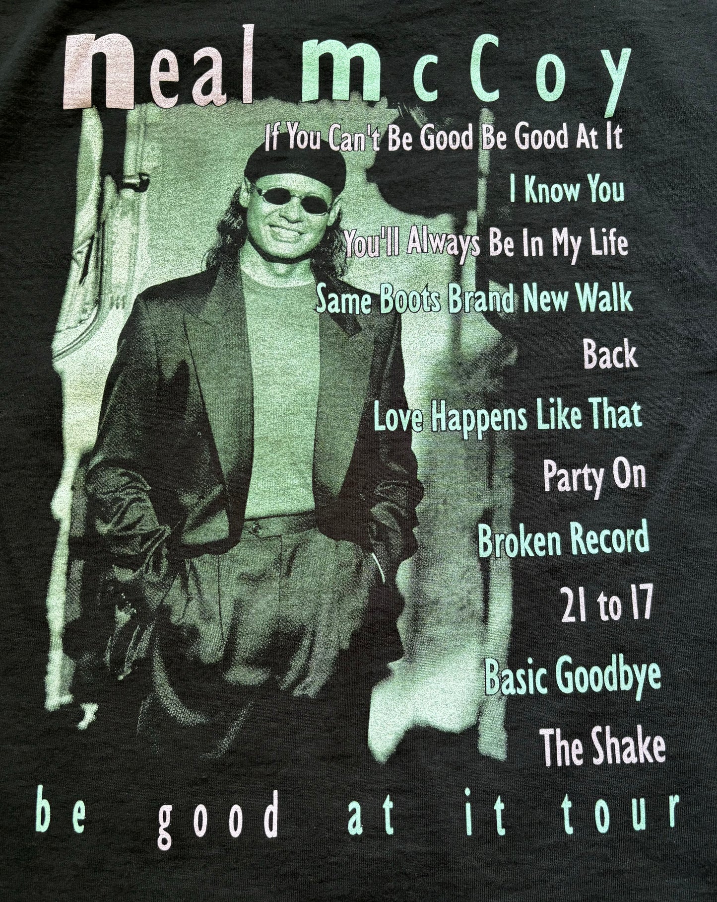 1998 Vintage Neal McCoy “Be Good At It” Concert Tour T-Shirt