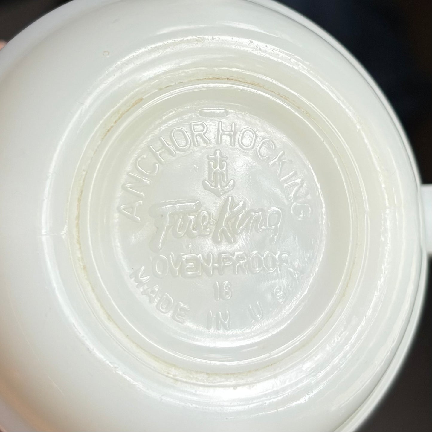 Vintage Fire King Anchor Hocking C.B’er Milk Glass Trucker Lingo Mug | Made In USA