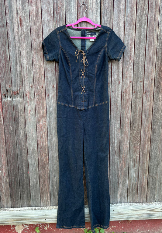 Vintage Western Women’s Revolt Denim Jumpsuit | Made in Hong Kong