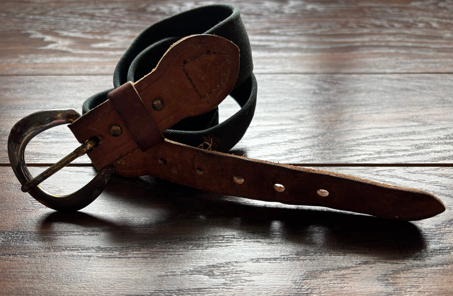 Vintage Western Stretchy Belt with Horse Heads