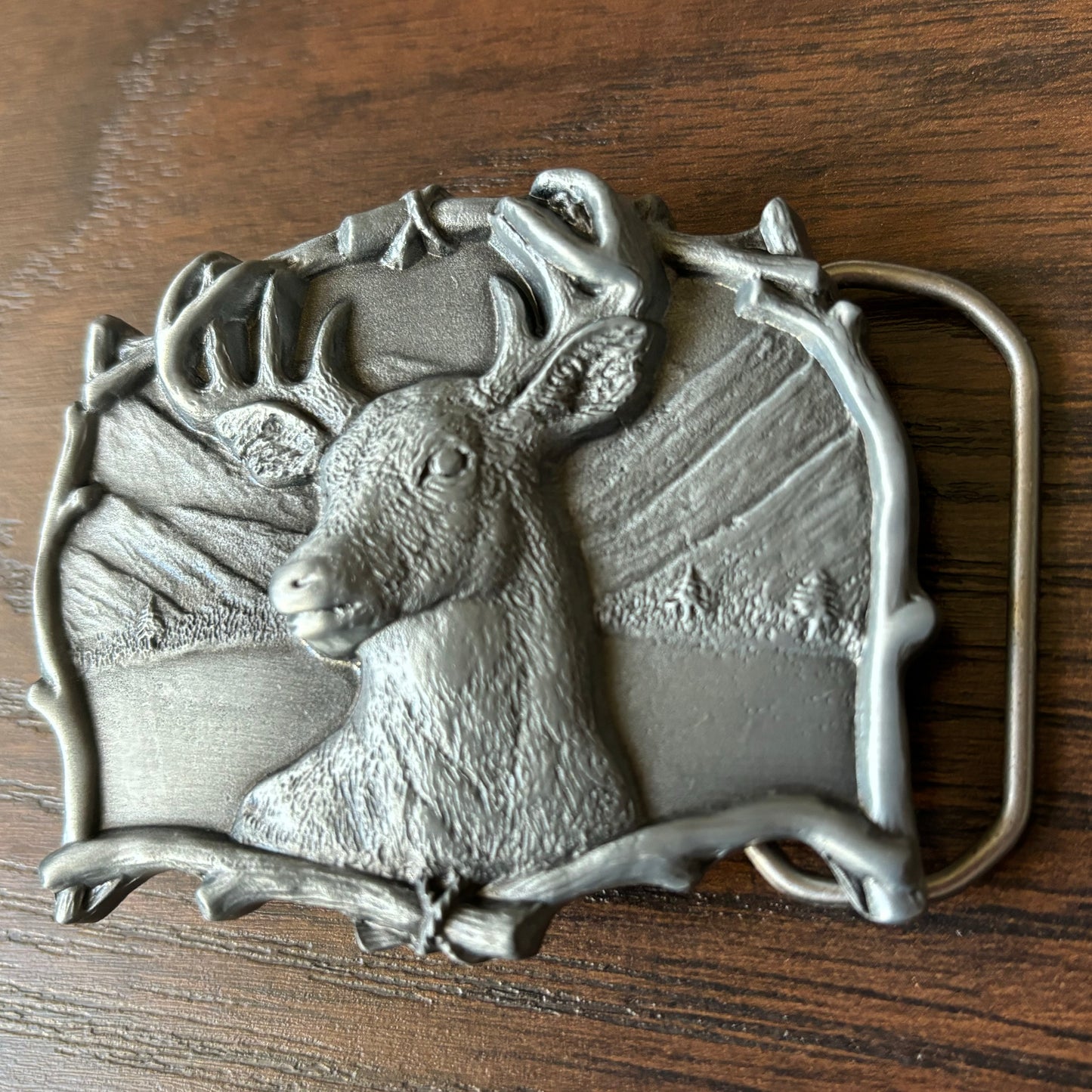 1994 Vintage 3D Buck Belt Buckle | The Great American Buckle Co