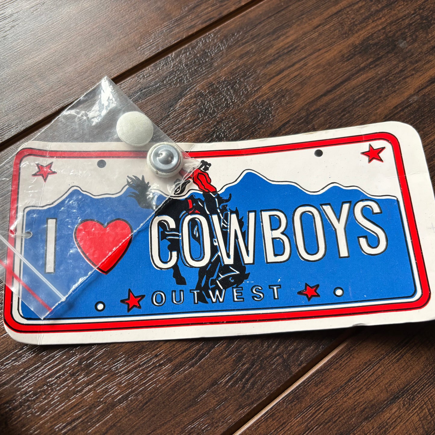 Vintage Western Women’s I Love Cowboys Shirt with Embroidery | Deadstock with Tags