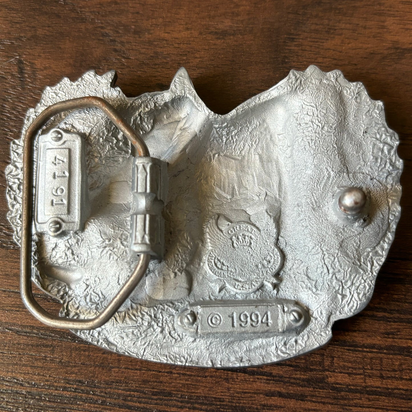 1994 Vintage 3D Sitting Bull Belt Buckle | The Great American Buckle Co