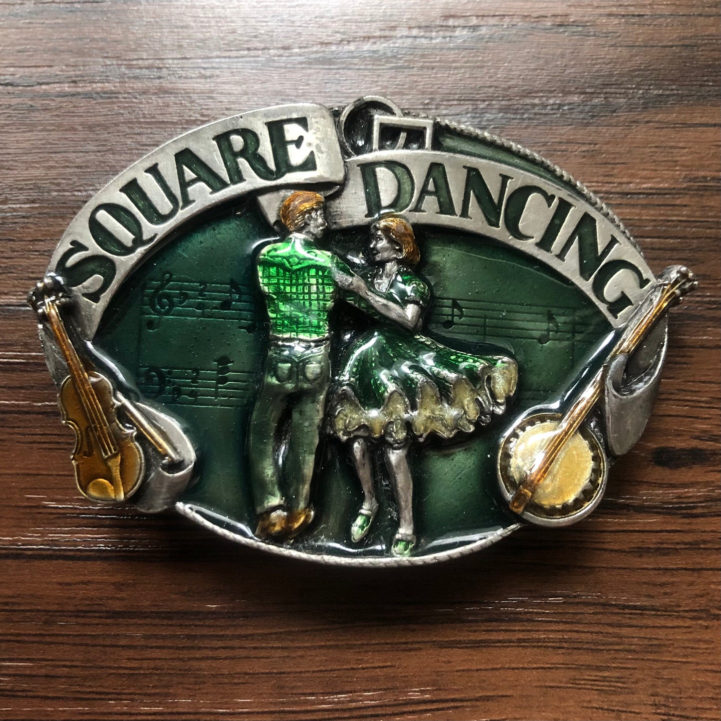 1985 Vintage Western Square Dancing Belt Buckle | Siskiyou Buckle Co.