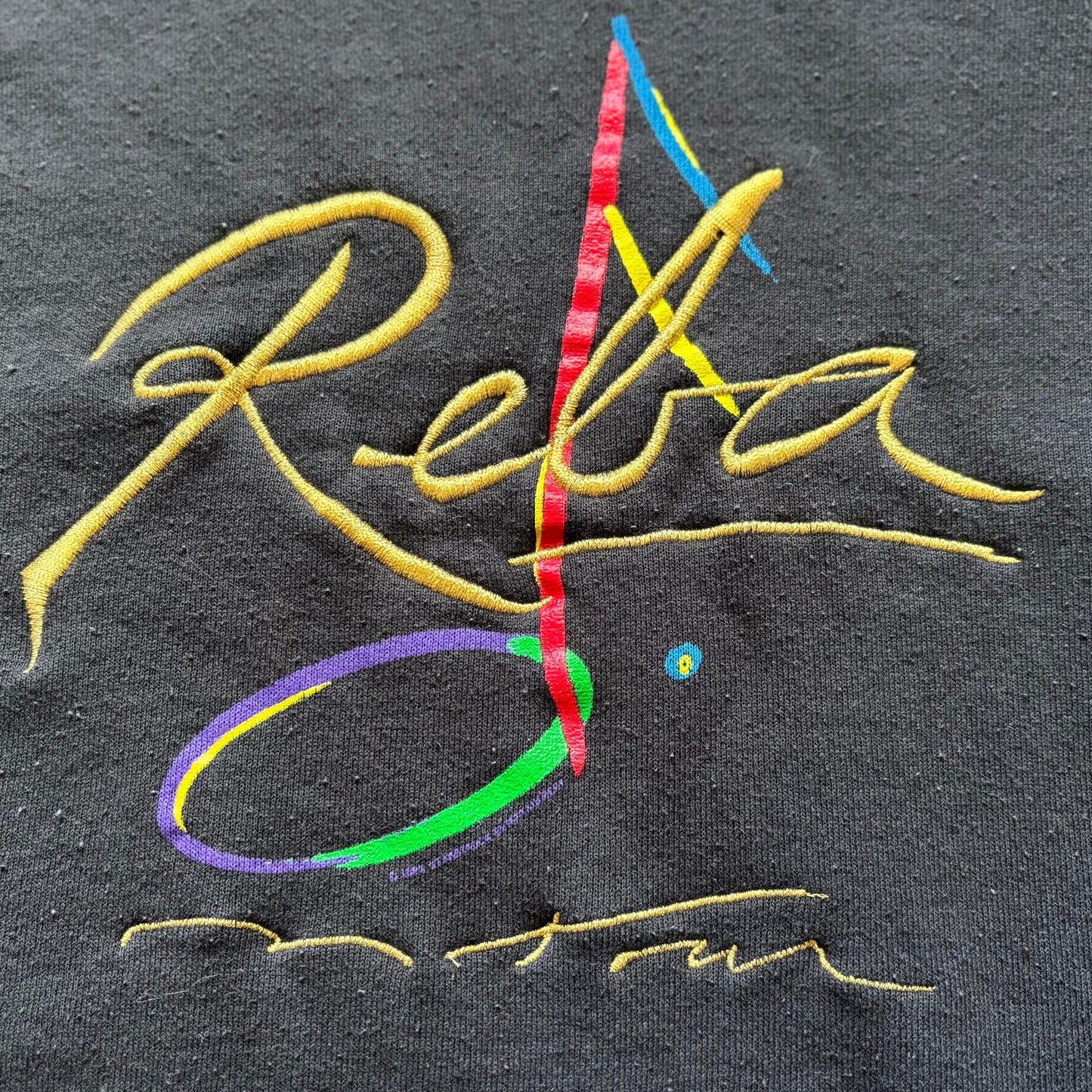 Vintage Western Rainbow Music Note Reba McEntire Country Concert Sweatshirt | Made in USA
