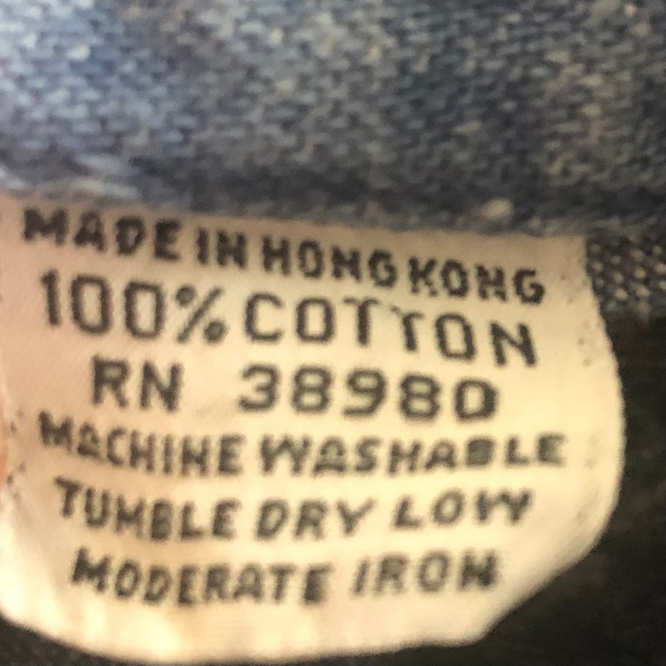 80’s Vintage Western Women’s Castle Sq Denim Dress | Made in Hong Kong