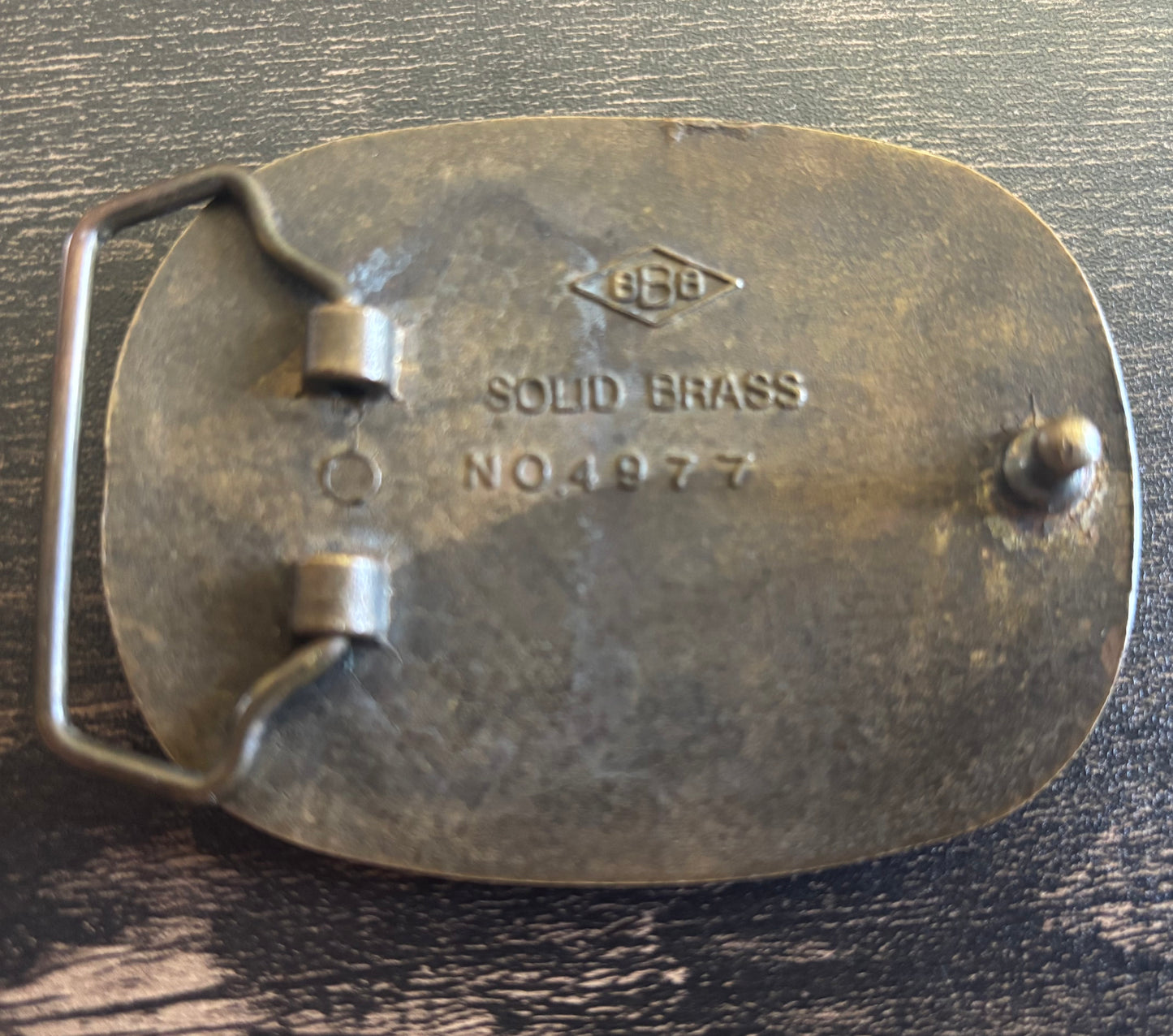 Vintage 1978 Raintree Largemouth Bass Belt Buckle Fishing Enamel Western Outdoorsman