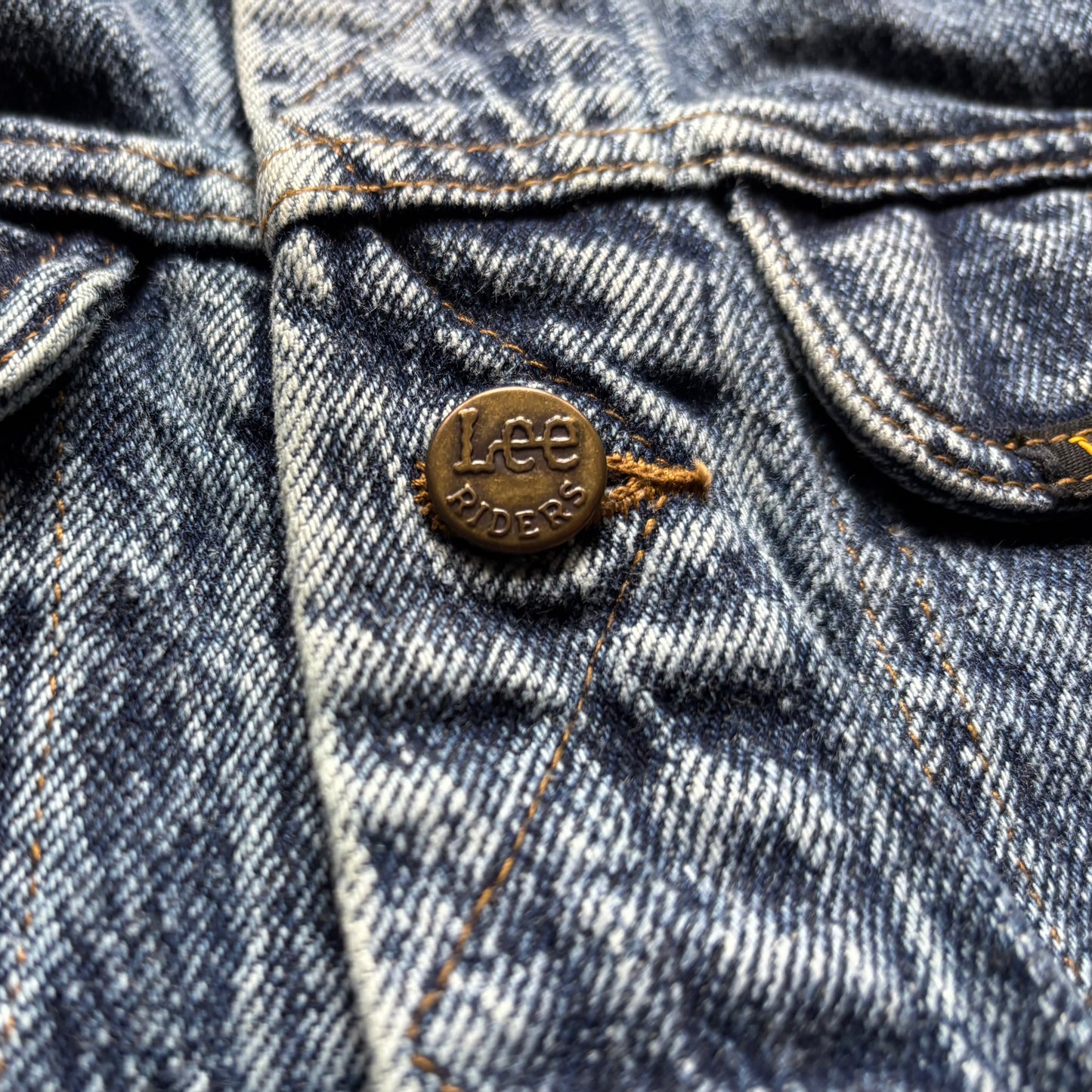 Vintage Western Lee Acid Wash Denim Trucker Jacket
