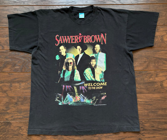 94’ Vintage Sawyer Brown Country Concert T-shirt | Welcome To The Show