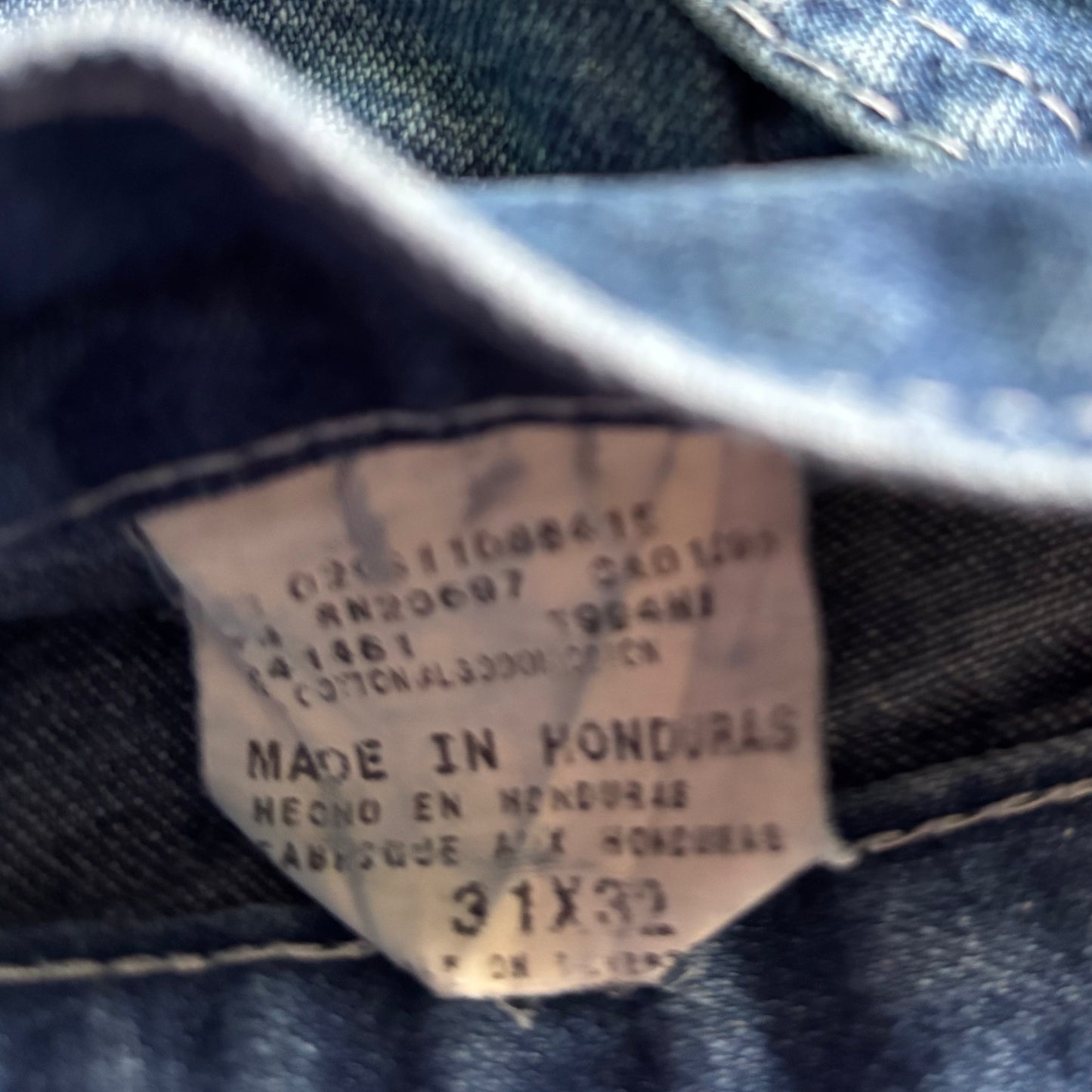 Vintage Dickies Carpenter Jeans 30x30.5 Blue Denim Workwear Utility Pants Y2K Hammer Loop Distressed Faded Men’s