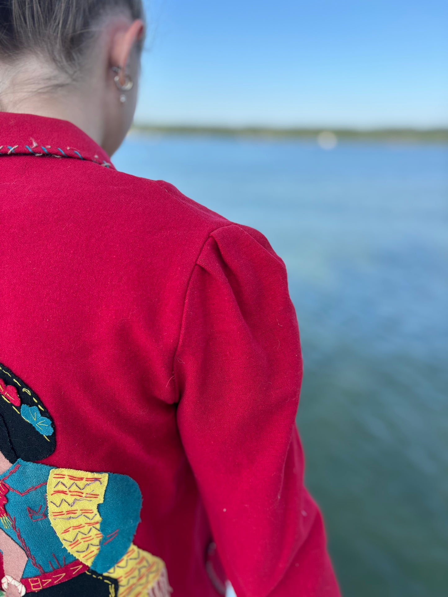 40’s Vintage 100% Wool Mexican Souvenir Embroidered Jacket | Marca Garcia Leal Monterrey, Mexico
