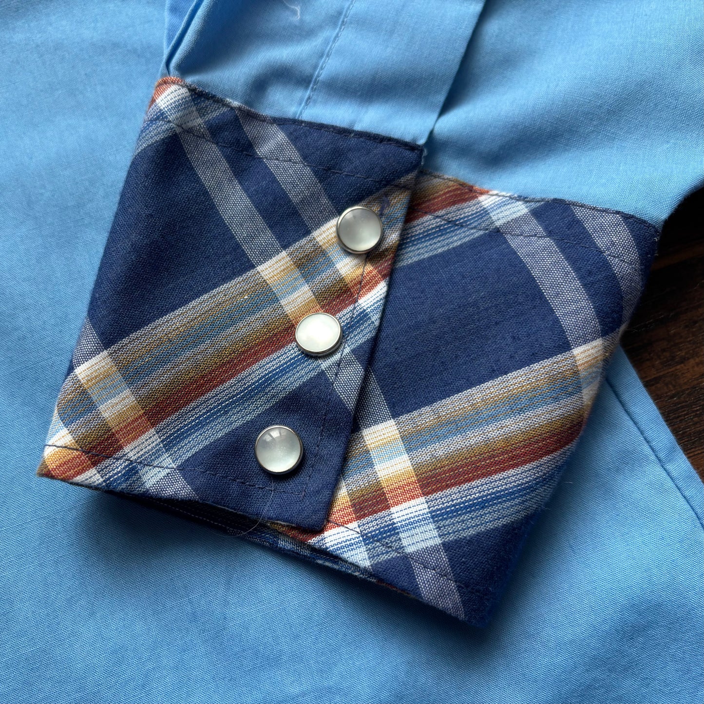 Vintage Western Men’s Champion Western Shirt with Snap Buttons