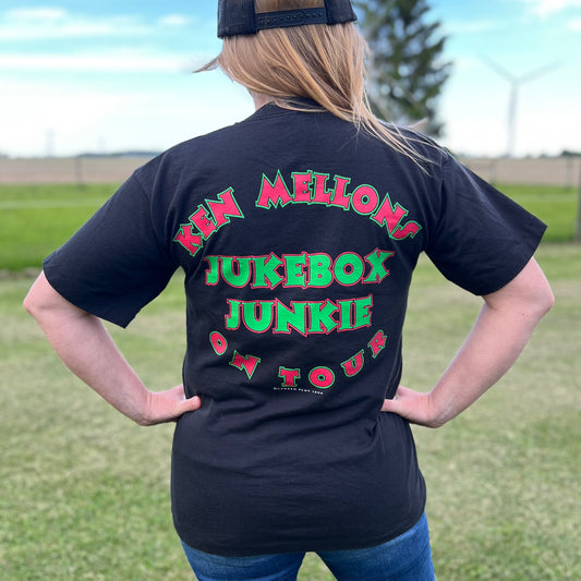 1994 Vintage Ken Mellons On Tour “Jukebox Junkie” Country Concert T-Shirt