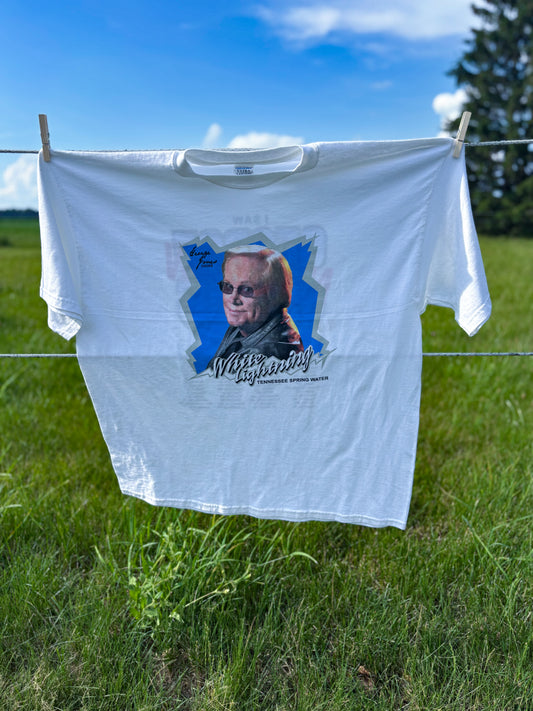 2004 Vintage Western “I Saw No Show George Jones” Country Concert T-Shirt