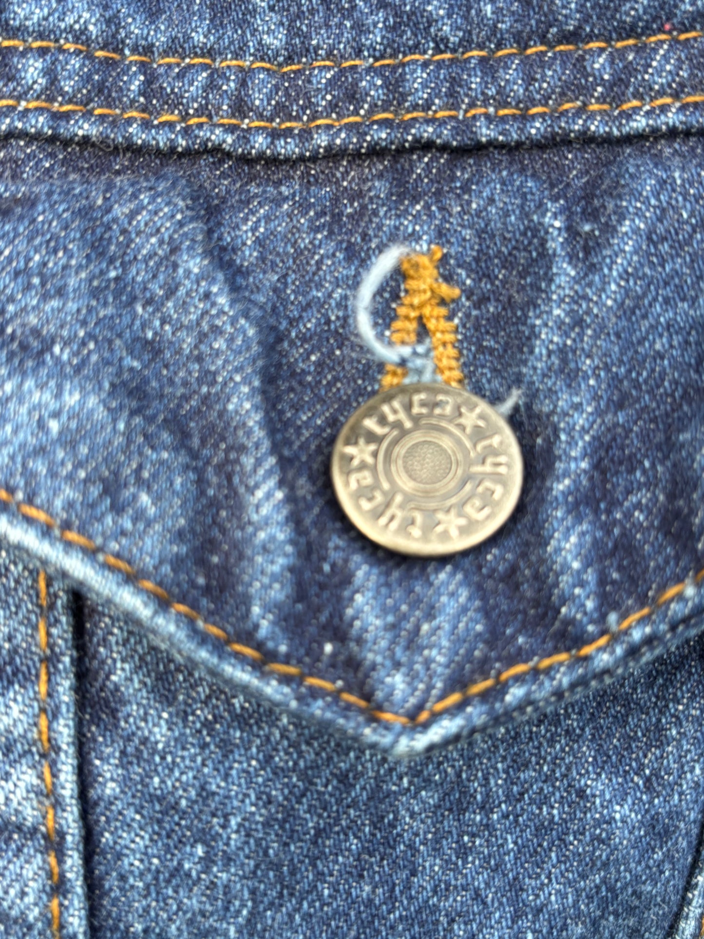 Vintage Western Tyca Embossed Horse Head Denim Jacket | Made In USA