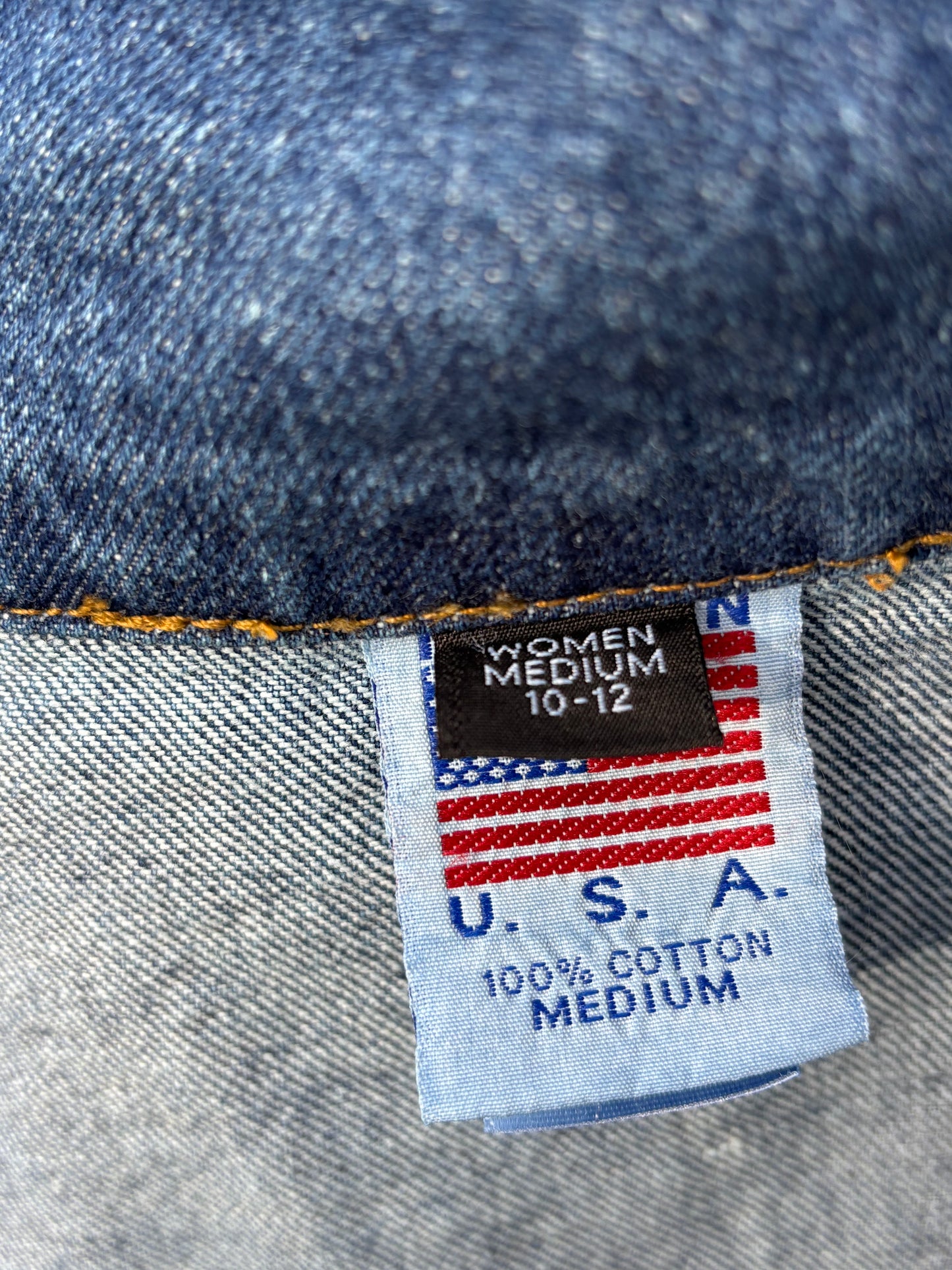 Vintage Western Tyca Embossed Horse Head Denim Jacket | Made In USA