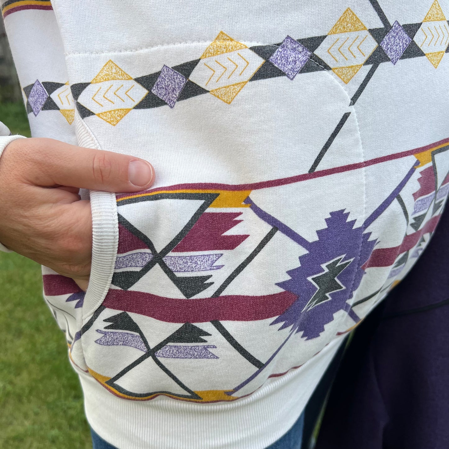 1992 Vintage Southwestern Art Unlimited Aztec Print Sweatshirt | Made in USA