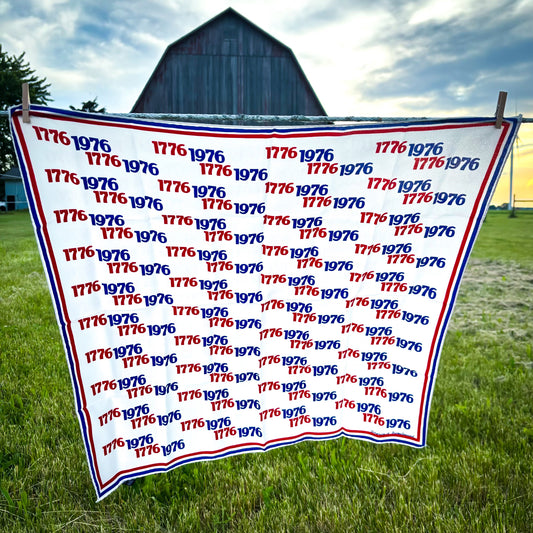 1976 Vintage America’s Bicentennial 100% Acetate Durazone Scarf | Made in Japan