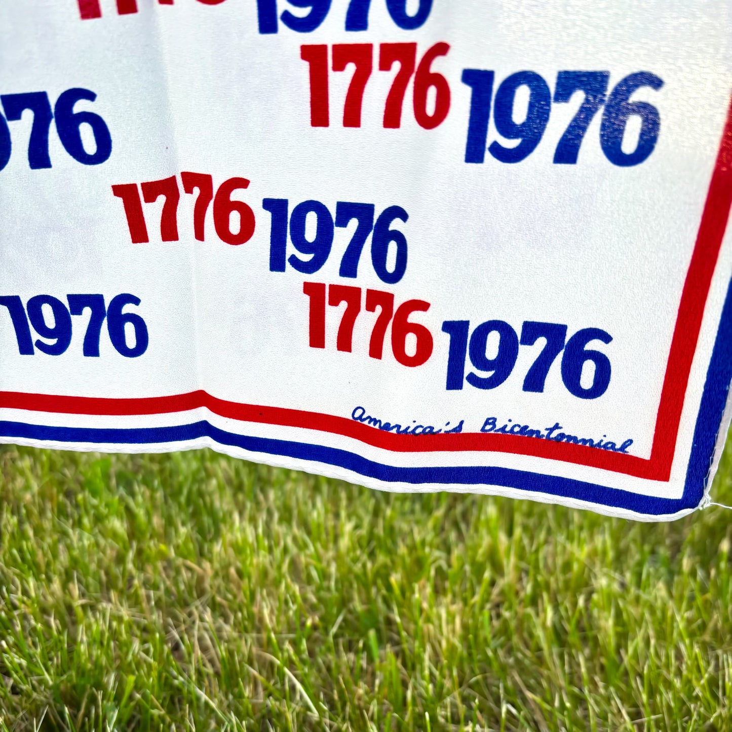 1976 Vintage America’s Bicentennial 100% Acetate Durazone Scarf | Made in Japan