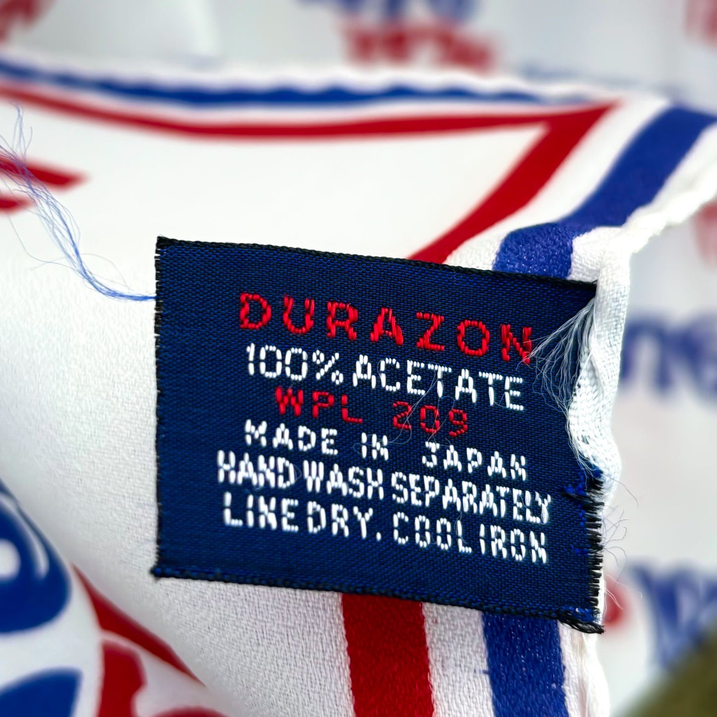 1976 Vintage America’s Bicentennial 100% Acetate Durazone Scarf | Made in Japan