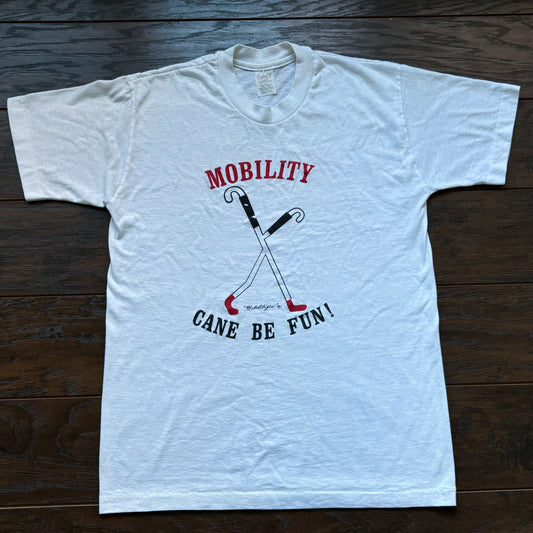 80’s Vintage Mobility Cane Be Fun! T-Shirt | Sport-T by Stedman
