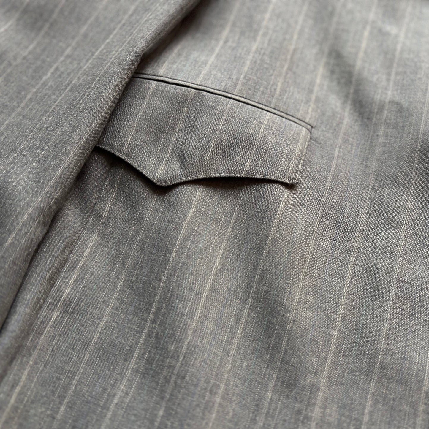 Vintage Western Men’s Larry Mahan 2-Piece Pinstriped Suit | Made in USA
