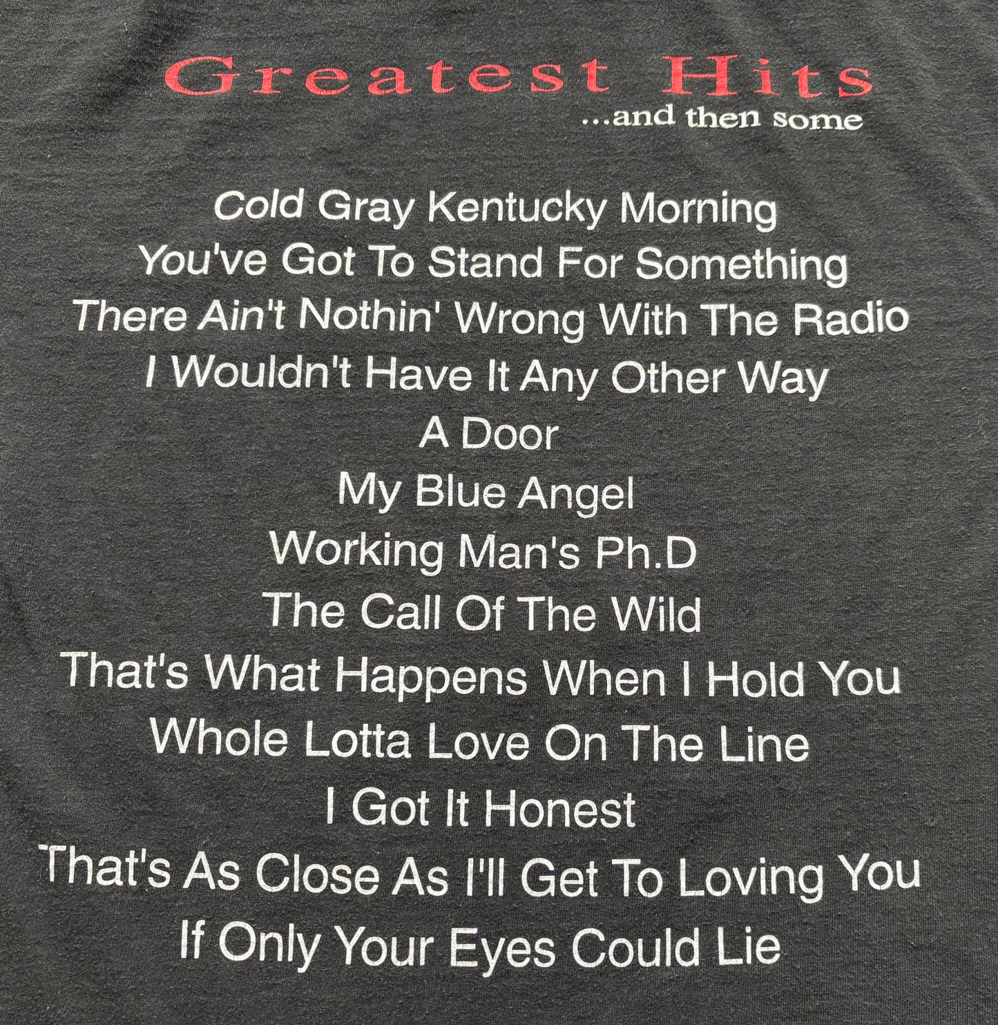 1996 Vintage Western Aaron Tippin “Greatest Hit and Then Some..” Country Concert T-Shirt