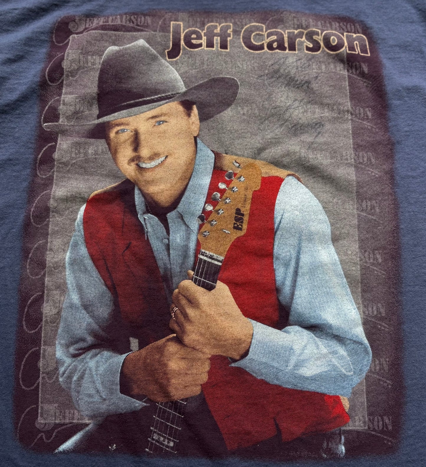 90s Vintage Western Jeff Carson Country Concert T-Shirt
