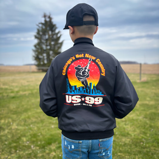 Vintage Western Chicago‘s Hot New Country Nylon Bomber Jacket | Made in USA