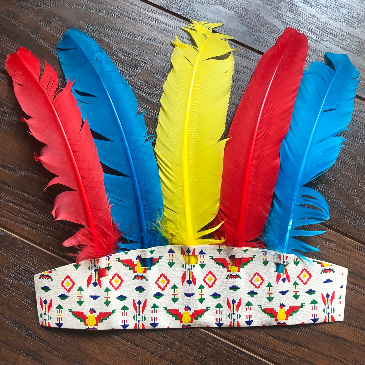 50’s Vintage Fillum Fun, Inc Feathered Headdress | Set of 3