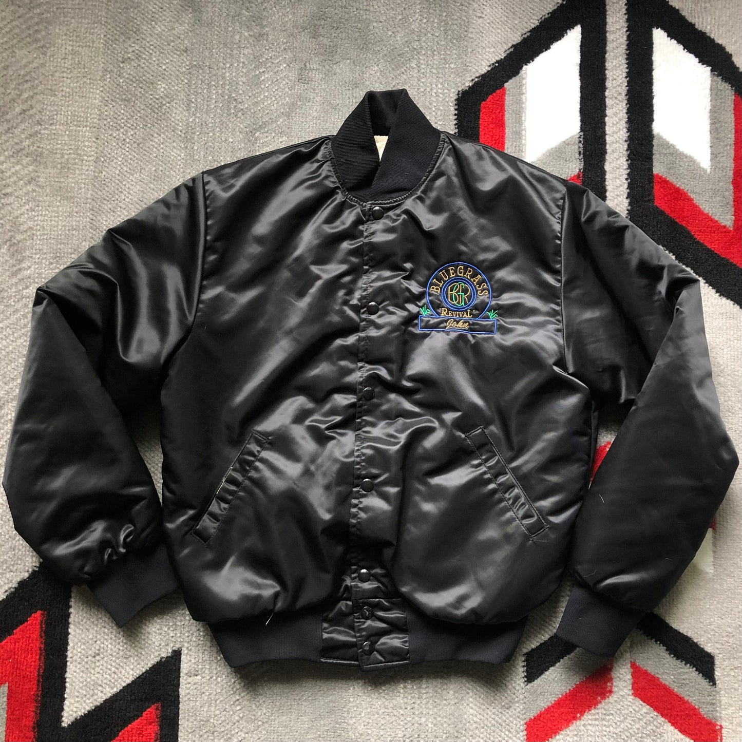 Vintage Men’s Vandervoort Nylon Bomber Jacket Bluegrass Rivival “John” | Made in USA