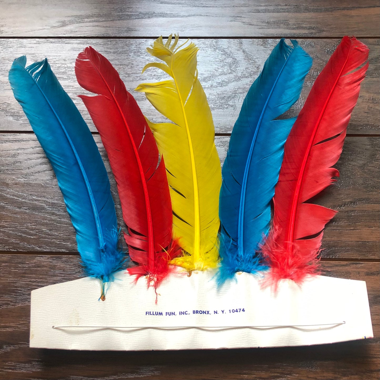 50’s Vintage Fillum Fun, Inc Feathered Headdress | Set of 3