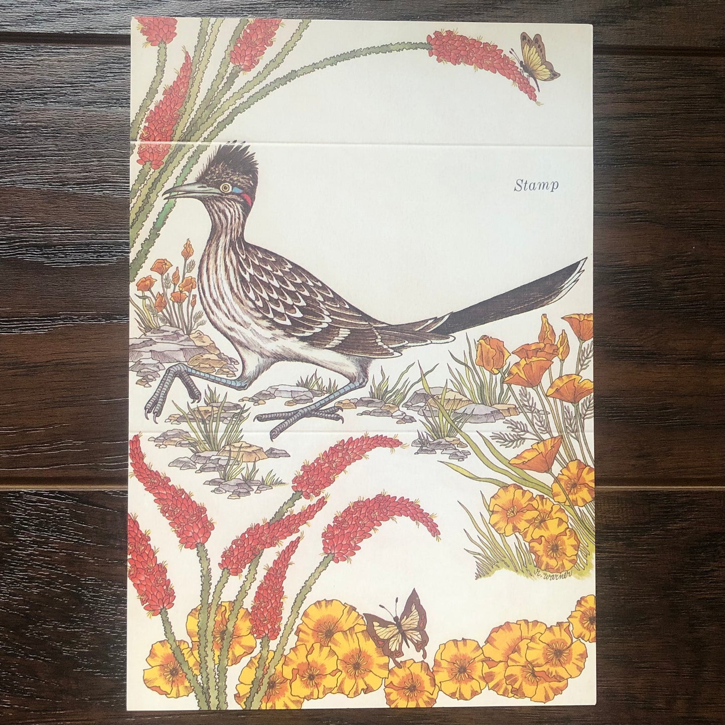 Vintage Southwestern Seal-A-Letter Stationary Set | Meza, Arizona