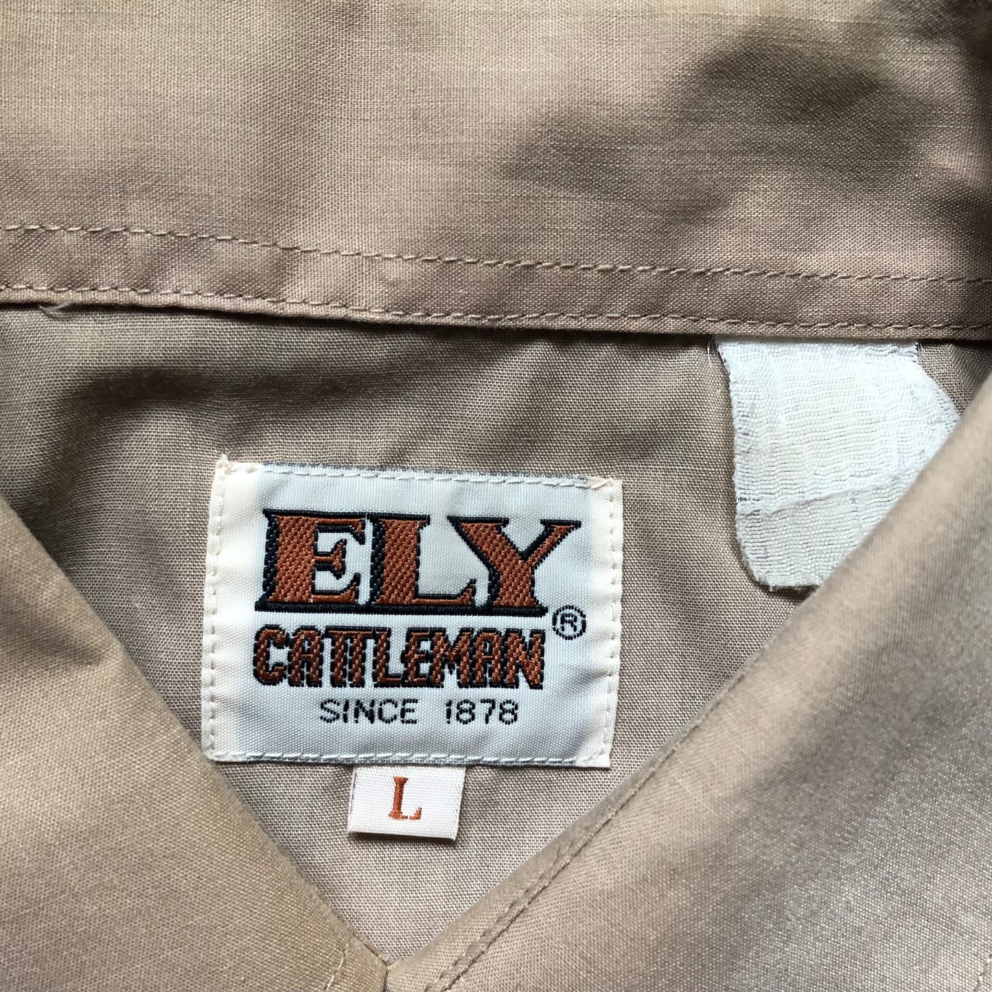 Vintage Western Men’s ELY Cattleman Shirt with Embroidered Cowboy Boots and Guitar on Front Yoke and Country Music on Back