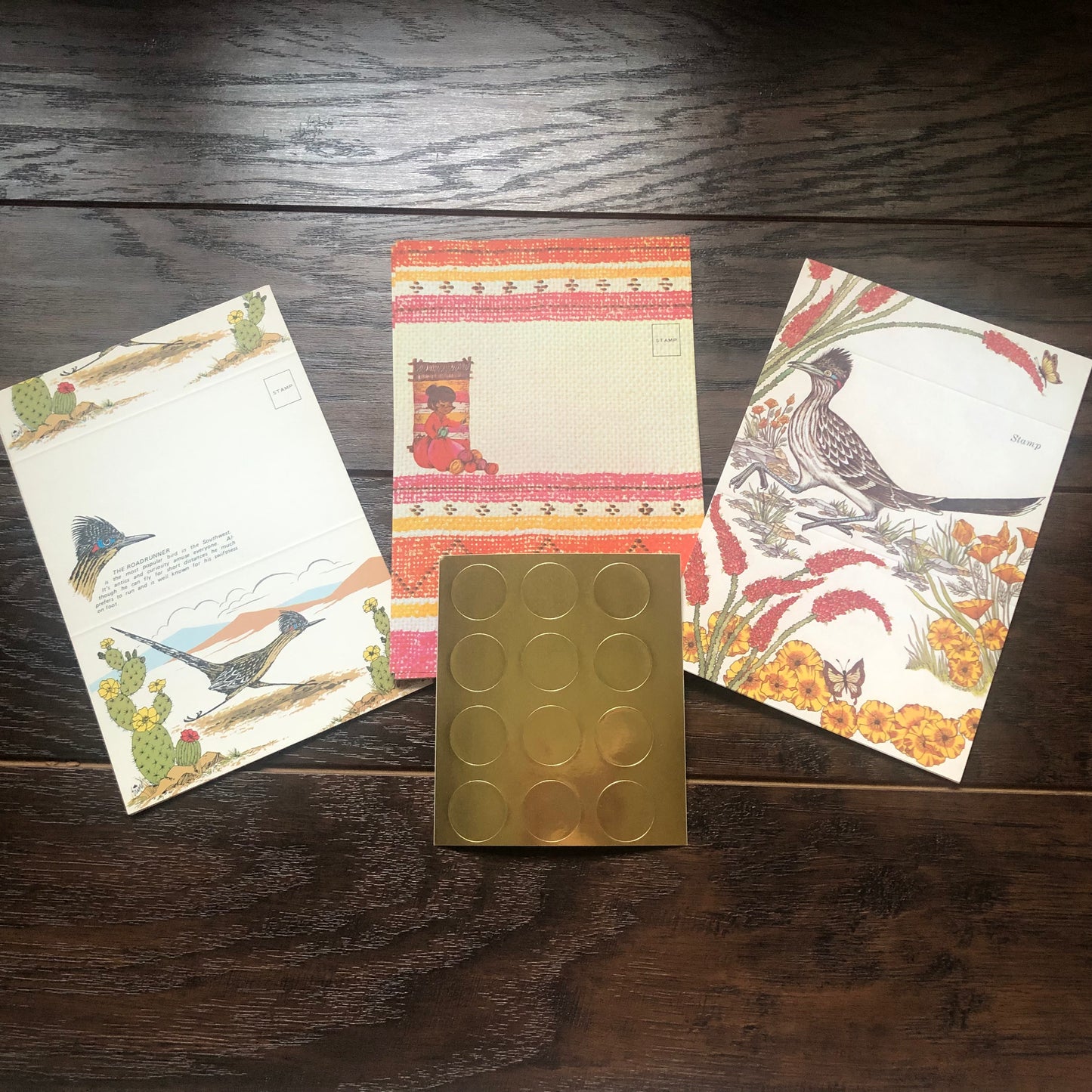 Vintage Southwestern Seal-A-Letter Stationary Set | Meza, Arizona