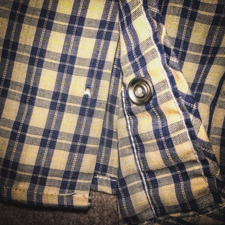 Rare! 70s Mad Man Hardwear Clothing Western Rockabilly Shirt with Snap Buttons