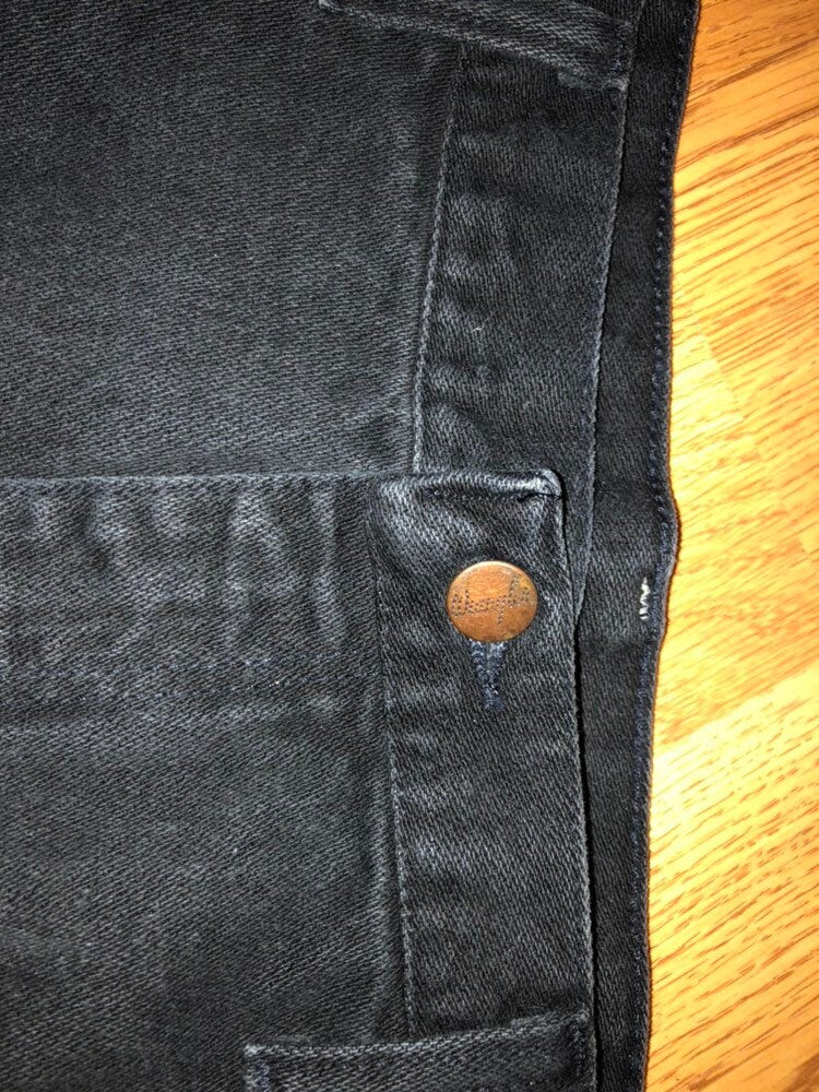 Vintage Black Bootcut Wrangler Jeans with Fading in Just The Right Spots!