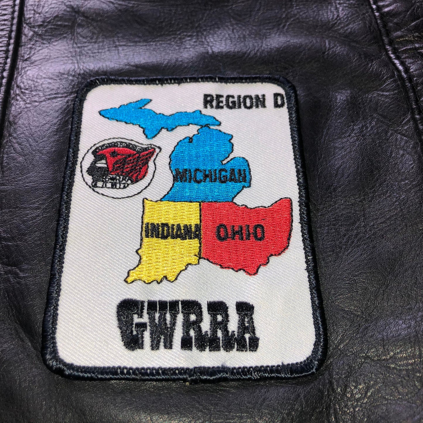 80’s/90’s Vintage Gold Wing Road Riders Association Leather Vest | Michigan