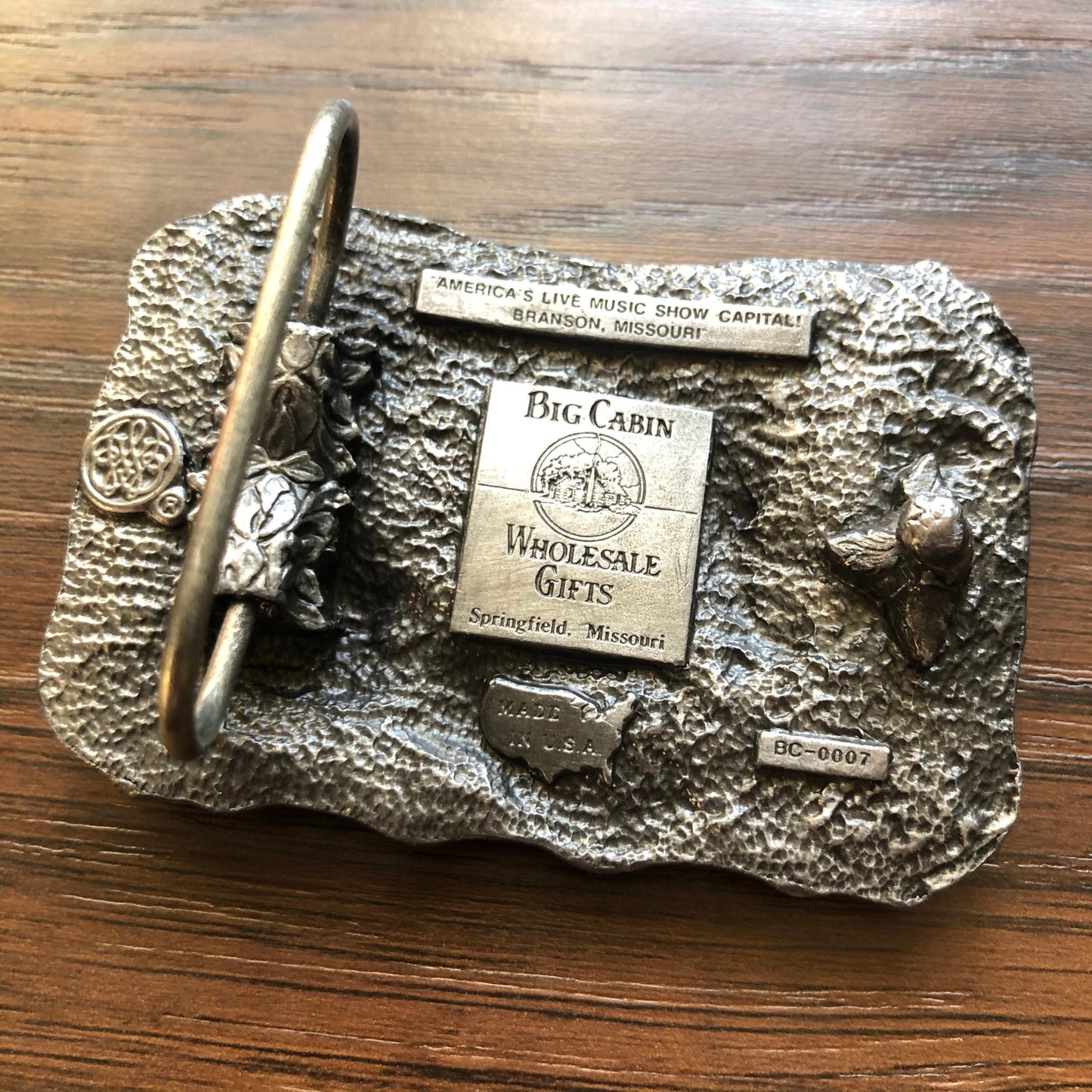 Vintage Western Branson, Missouri Pewter Belt Buckle | America’s Live Music Show Capital
