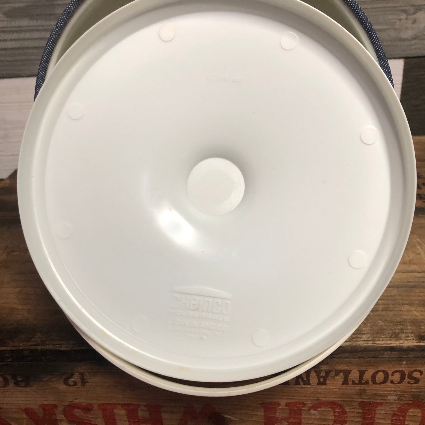 70’s Rare Vintage Western Cheinco Housewares Ice Bucket | Denim and Bandana