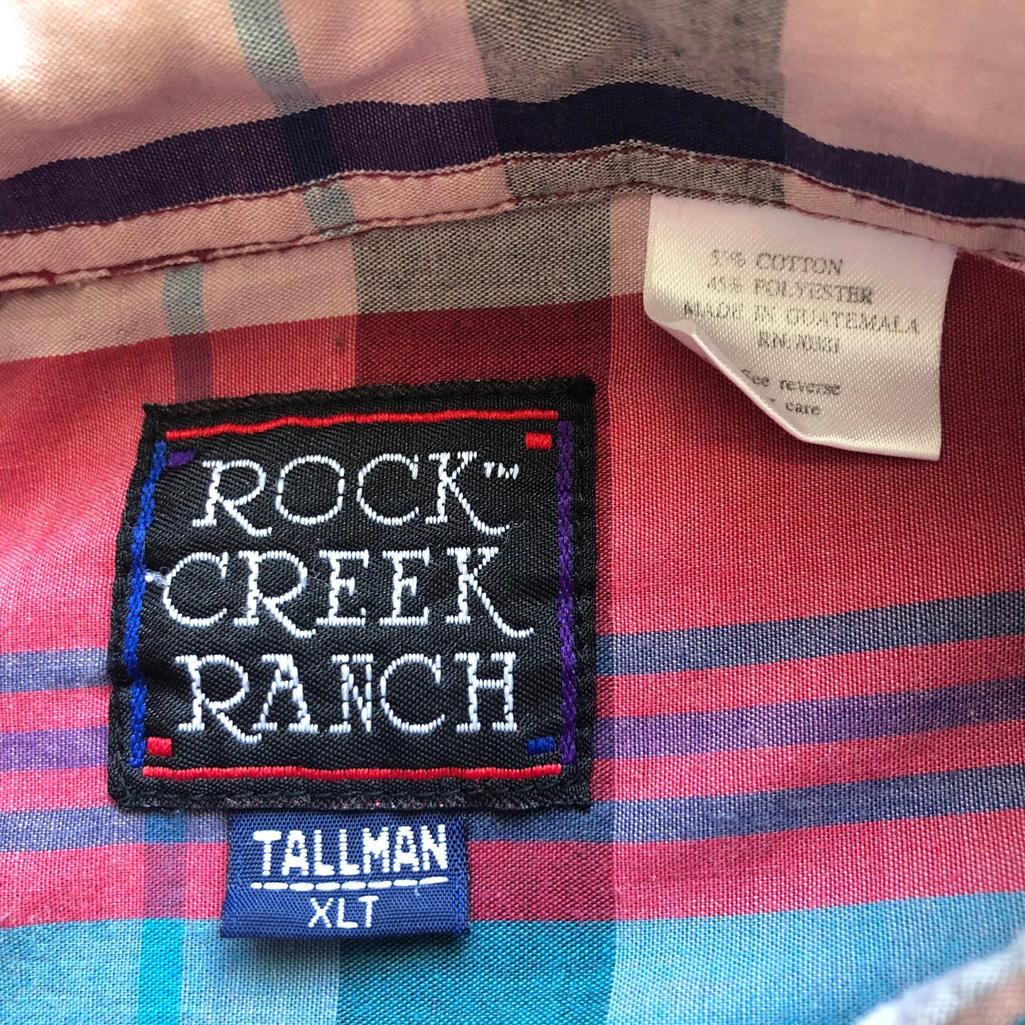 90’s Vintage Western Men’s Rock Creek Ranch Snap Button Shirt