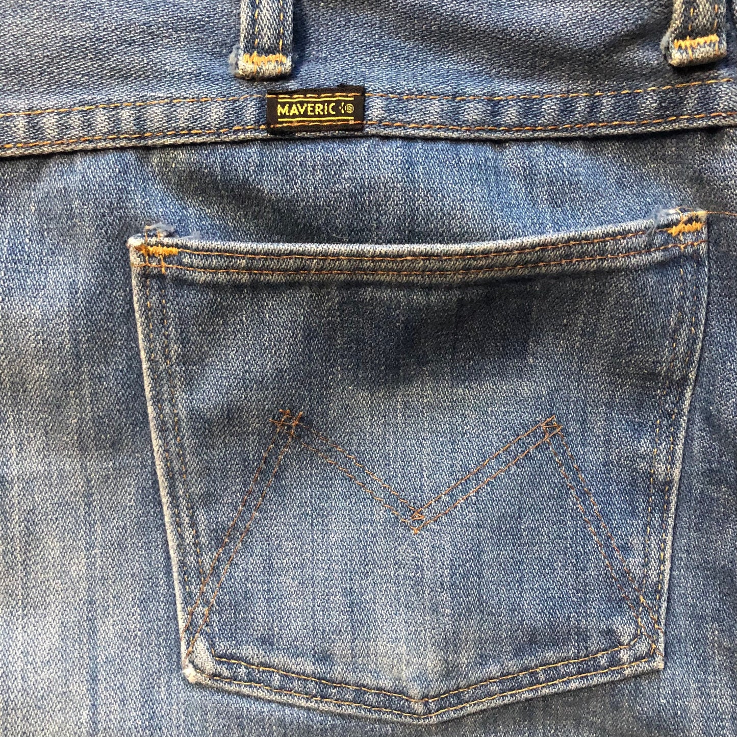 Vintage Western Men’s Maverick Blue Bell Flare Bottoms