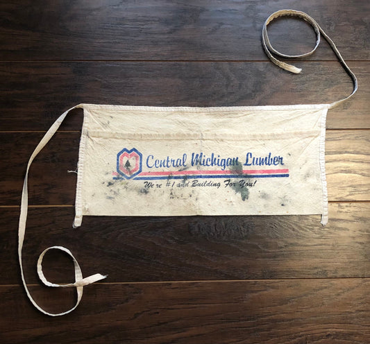 Vintage Nail/Tool Waist Apron-Central Michigan Lumber