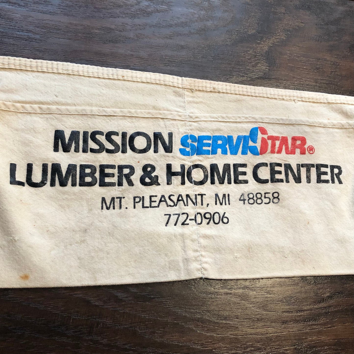 Vintage Nail/Tool Waist Apron-Mission ServiStar Lumber & Home Center | Mt. Pleasant, MI