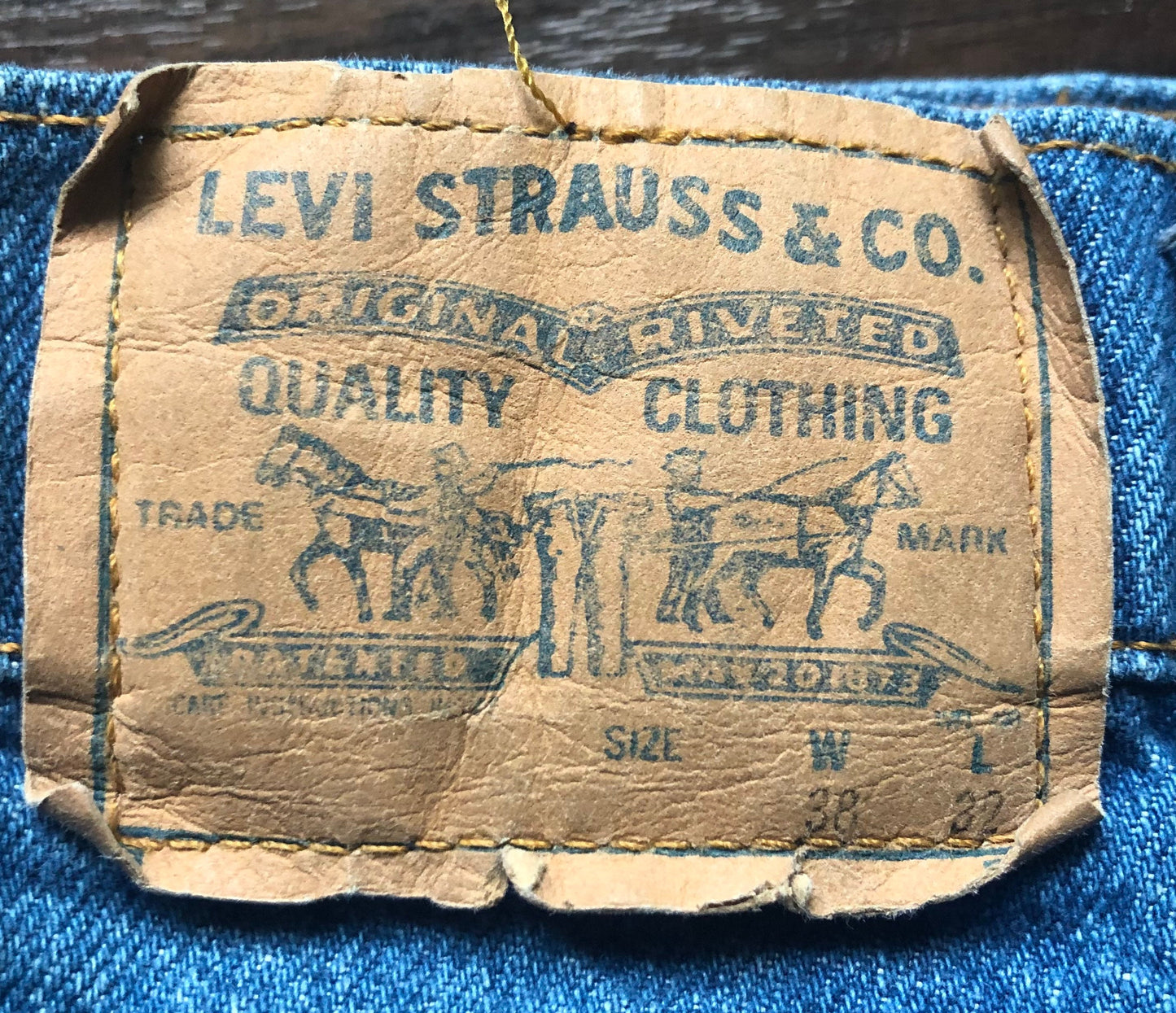 70’s/80’s Vintage Western Men’s Levi Jeans | White Tab